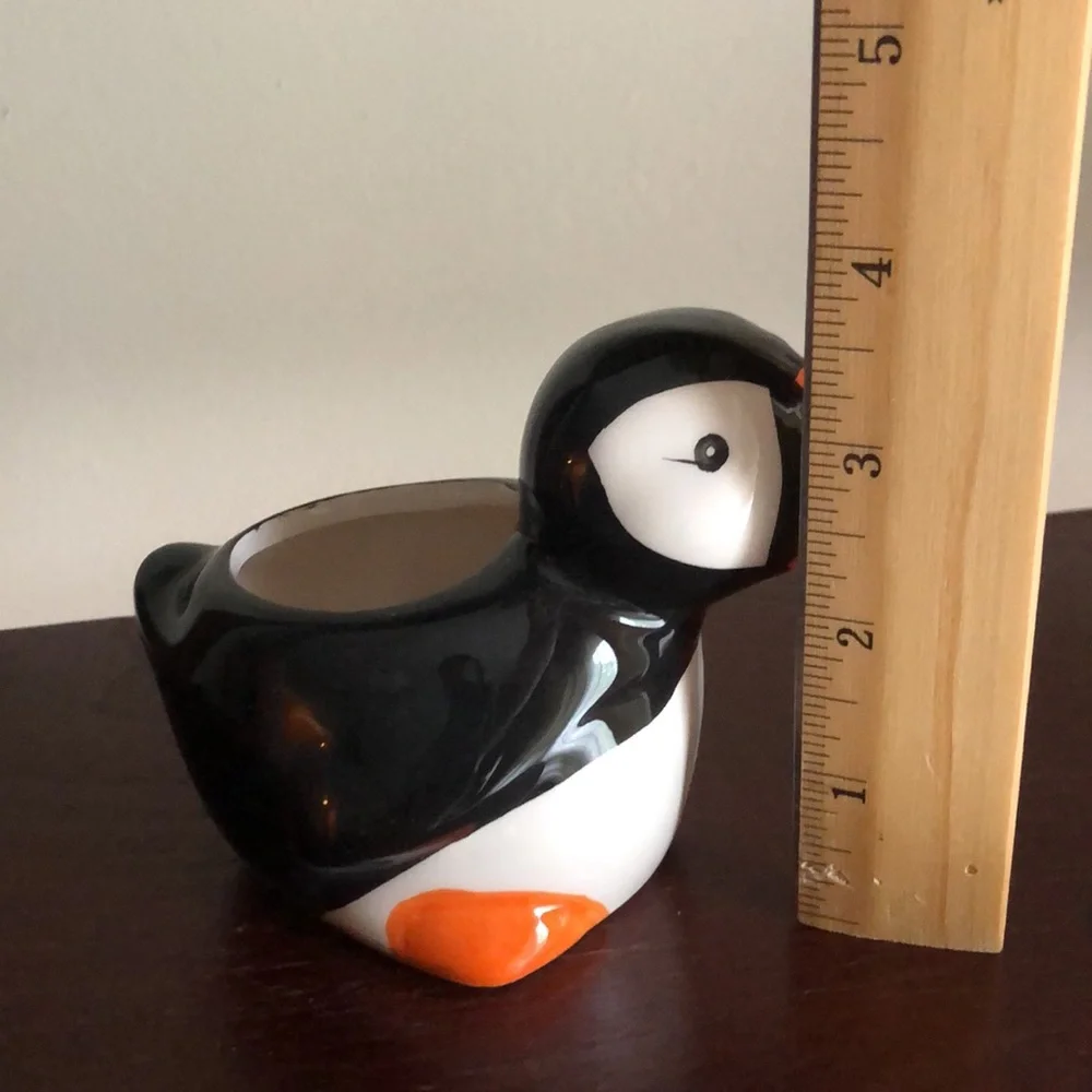 Ceramic Penguin Animal Planter - Picture 6 of 8